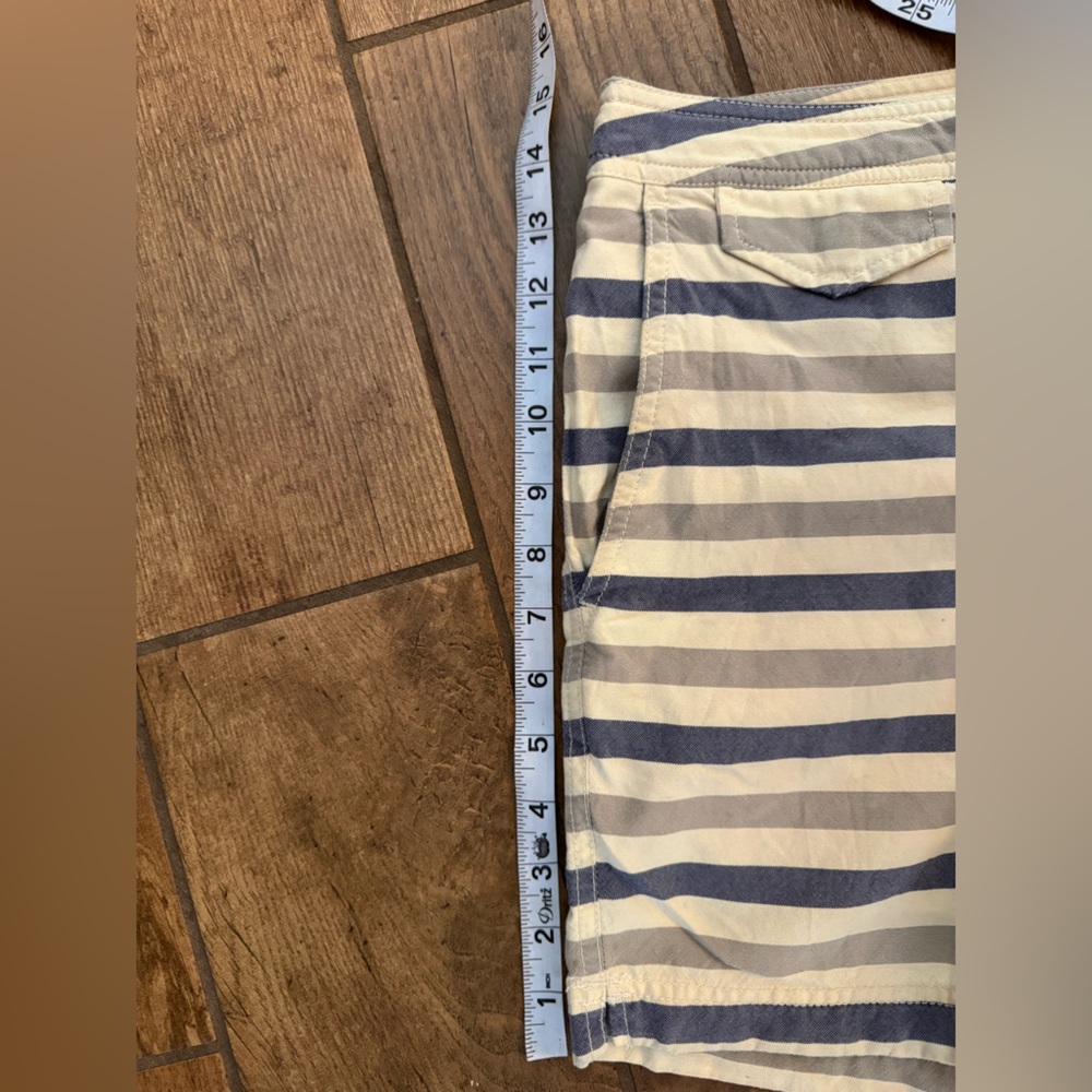 J. Crew Navy and White Striped Vintage Style Swim Trunks. Size 30 (small) - Picture 6 of 6